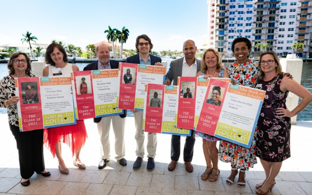 Take Stock in Children of Broward board members at a scholarship event