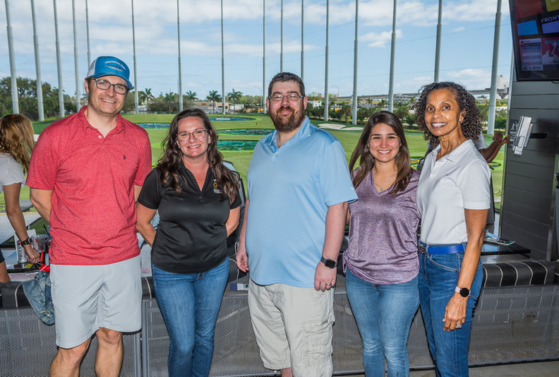 Supporters at the Take Stock in Children of Broward golf event